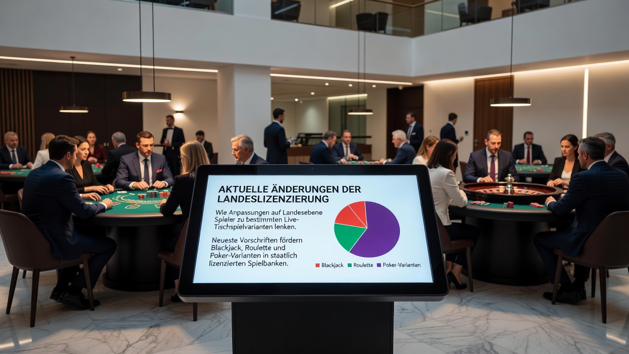 Regulierte Live-Tischspiele auf Smartphones mit regionalen Lizenzanpassungen